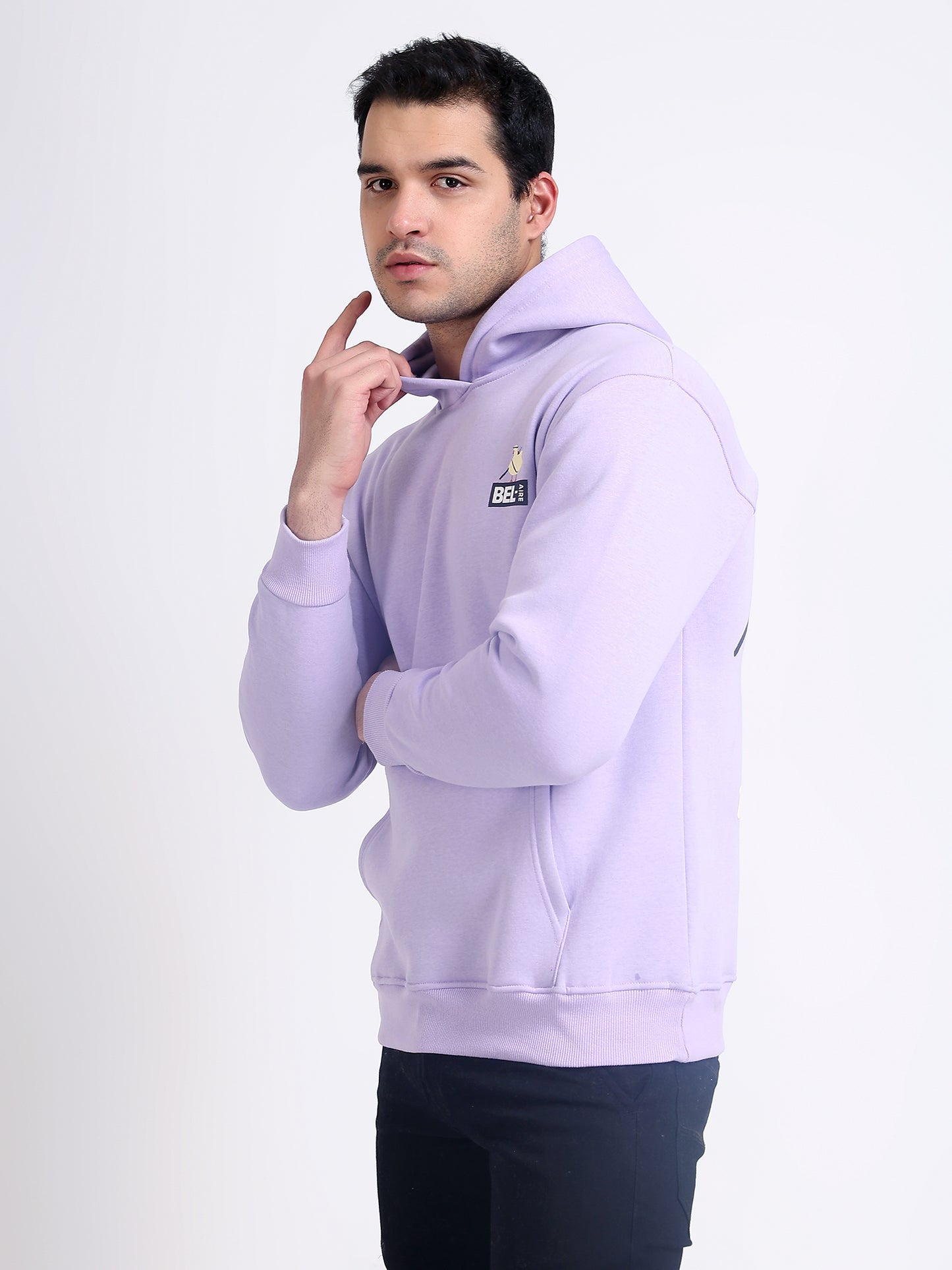 Unisex Lavender Printed Hoodie