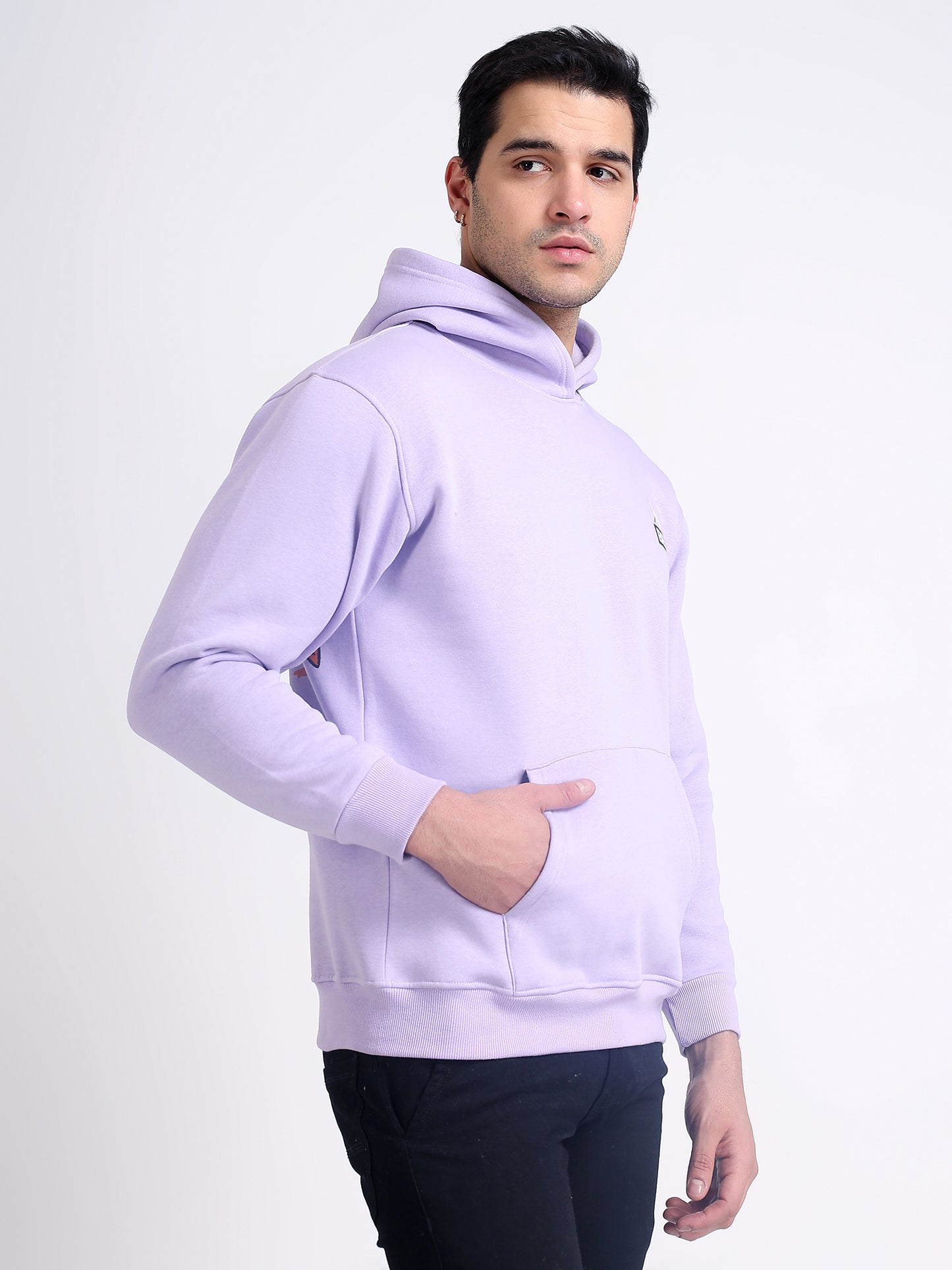 Unisex Lavender Printed Hoodie