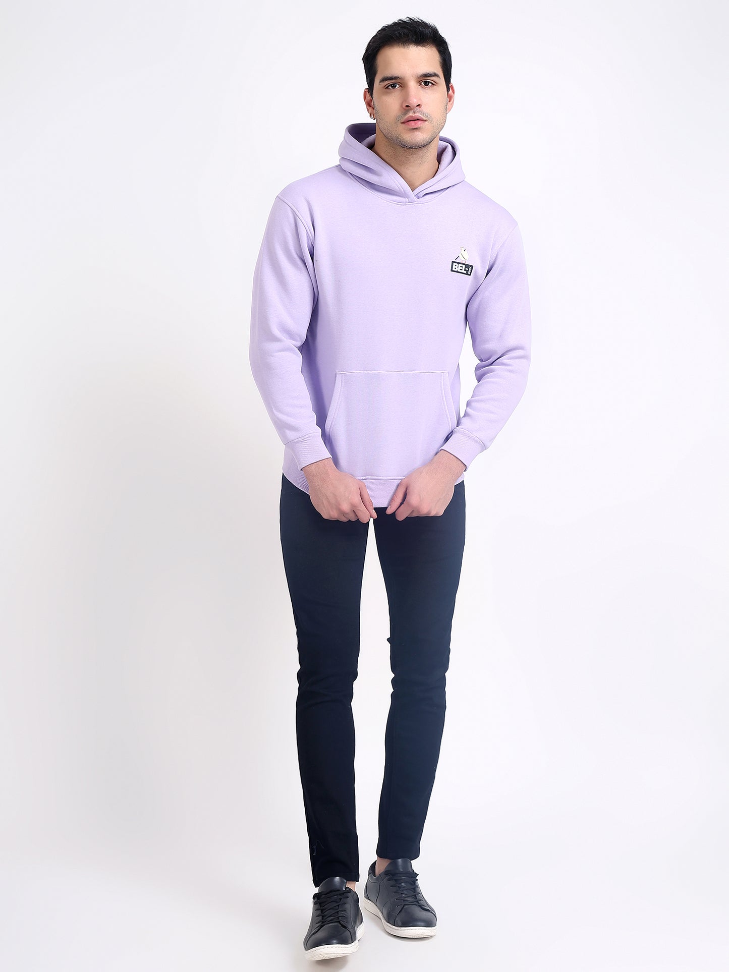 Unisex Lavender Printed Hoodie