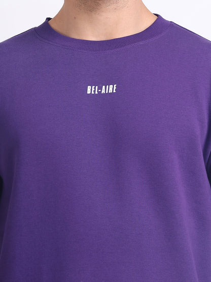 Unisex Sweatshirt Solid Purple